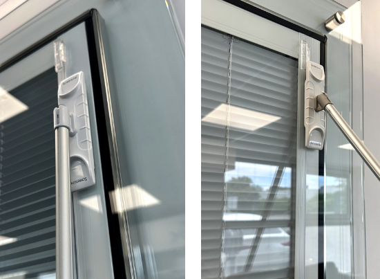 Yerleşik panjurlu çift camlı pencere