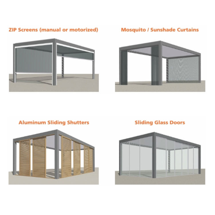 Alüminyum Pergola Sunroom fikirleri