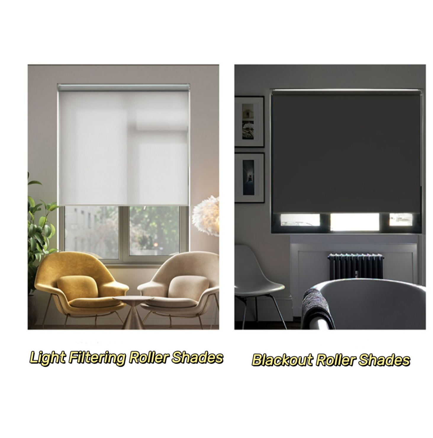 Ev Ofis Otel Ticari Bina İçin Blockout Stor Perdeler