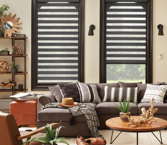 Ev Dekorunuzu Yükseltmek İçin Zebra Perdeleri Kullanan İleri Moda Trendi