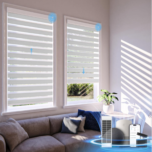 Somfy motorlu motorlu zebra panjurları
