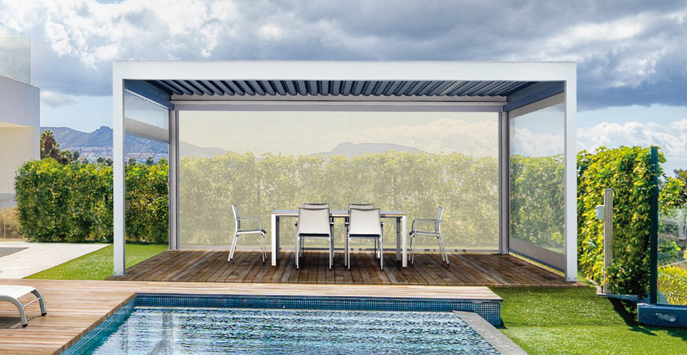 Pergola için dış mekan panjurları