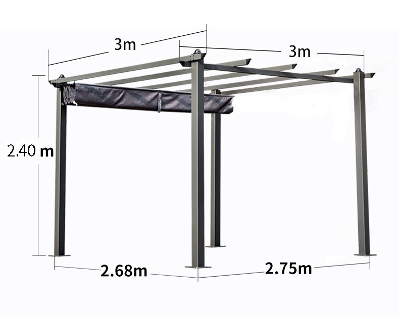 Dış Pergola standart ölçü