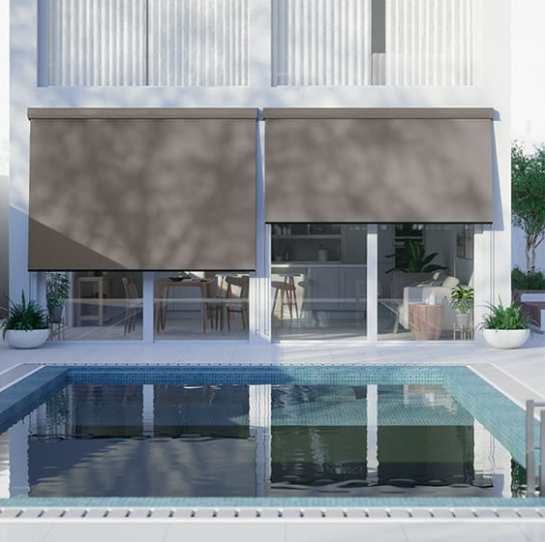 10 'x 8' açık krankla çalışan makaralı gölge