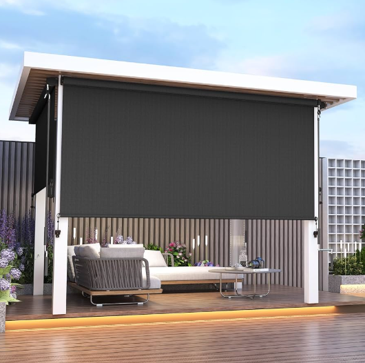 10 x 8 açık krank ameliyatı pergola için rulo tonları