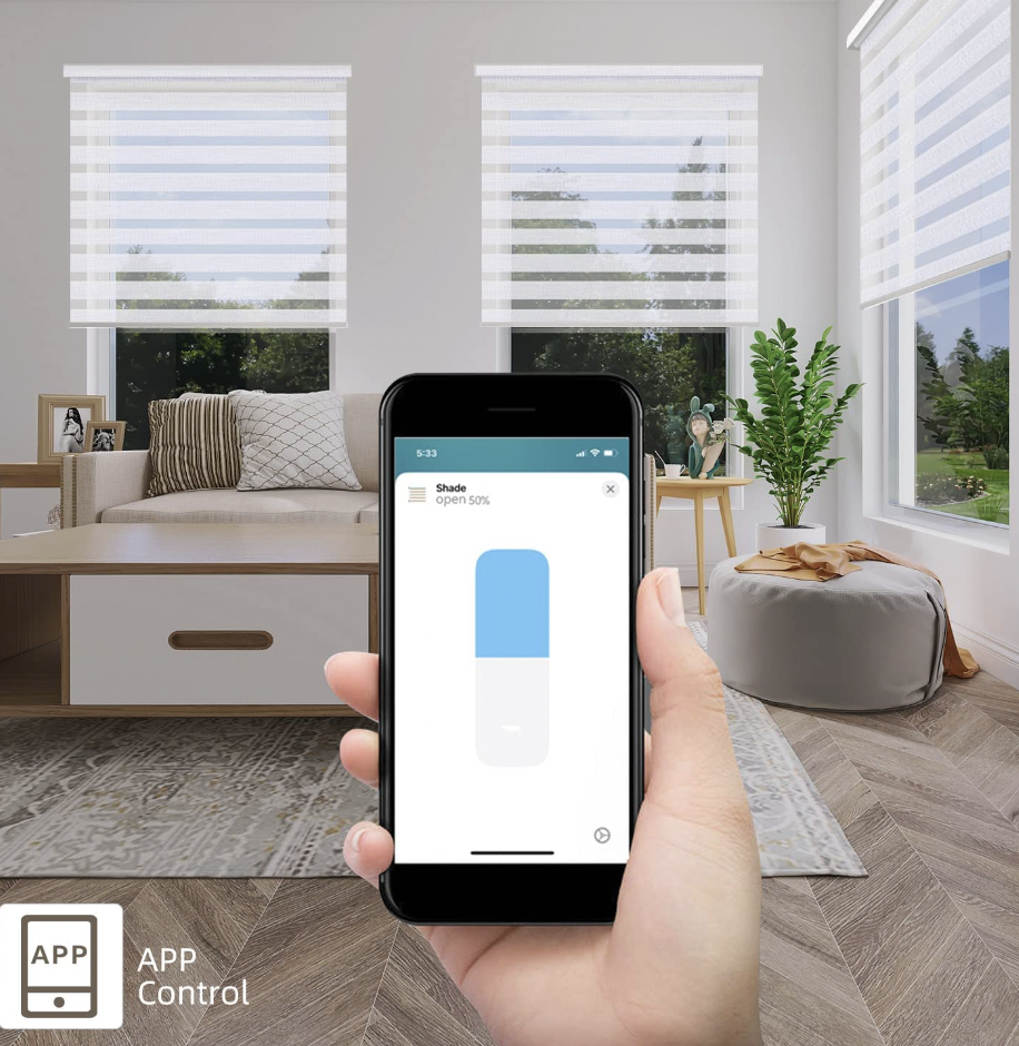 Uygulama Kontrollü Zebra Gölgelikler - Akıllı ve Verimli Pencere İşleme