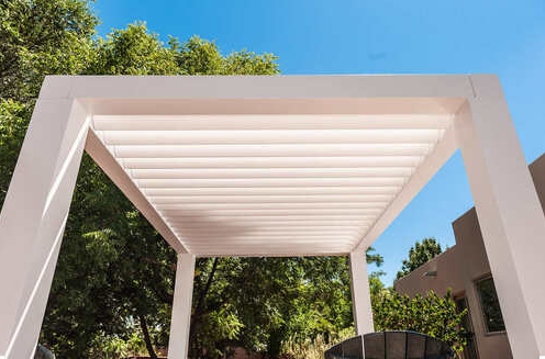 Açık Suya Dayanıklı Pergola Motorlu Alüminyum Patio Pavilion Gazebo