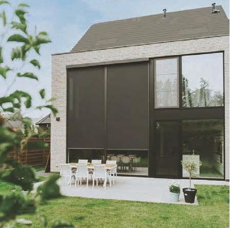 10 'x 8' açık veranda rulo gölgesi