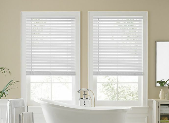 50 inç pencereler için kablosuz sahte ahşap panjur