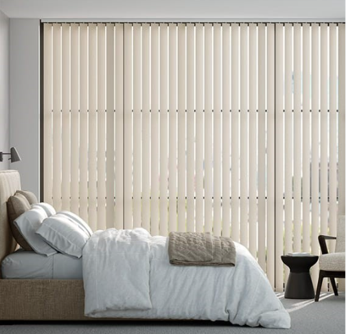 PVC (vinil) şeffaf dikey panjurlar