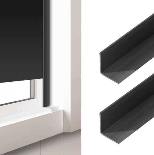 % 100 karartma panjurları için L şeklinde PVC yan raylar