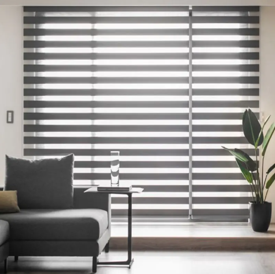 Uzaktan kumandalı modern zebra panjurları