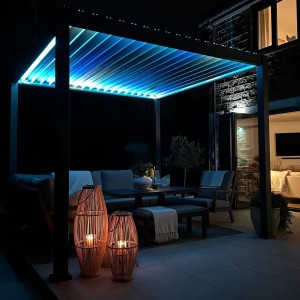 LED'li Kare Alüminyum Pergola